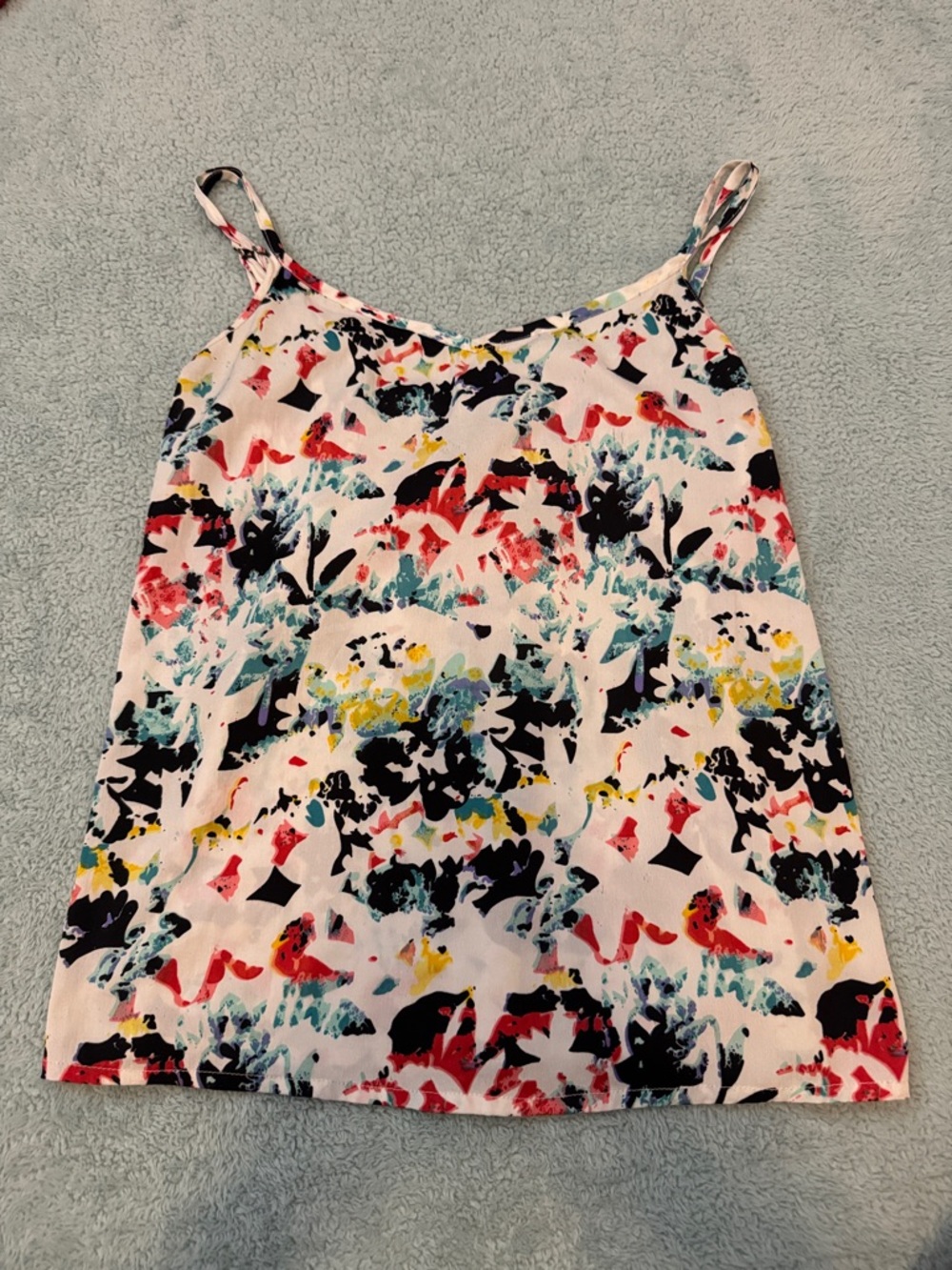 Volcom Multicolor Floral Print Cami in White Base